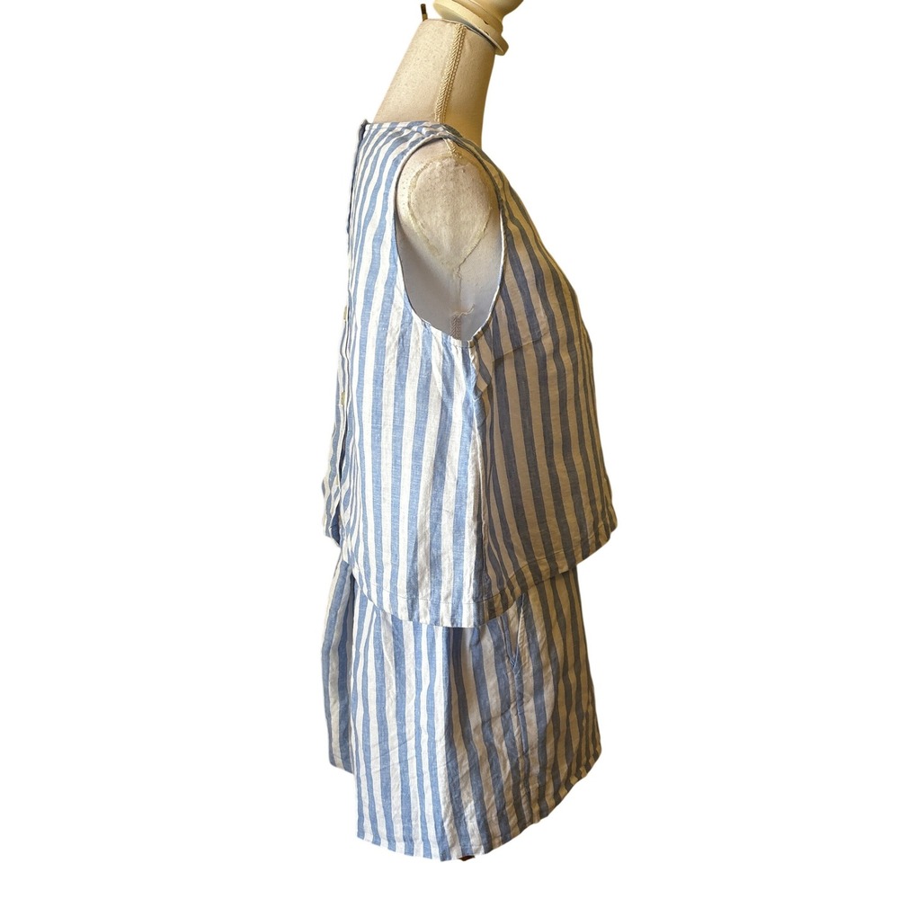 J.Crew Maxine Striped top and Tropez shorts, large, quiet luxury, minimalist - Picture 2 of 5